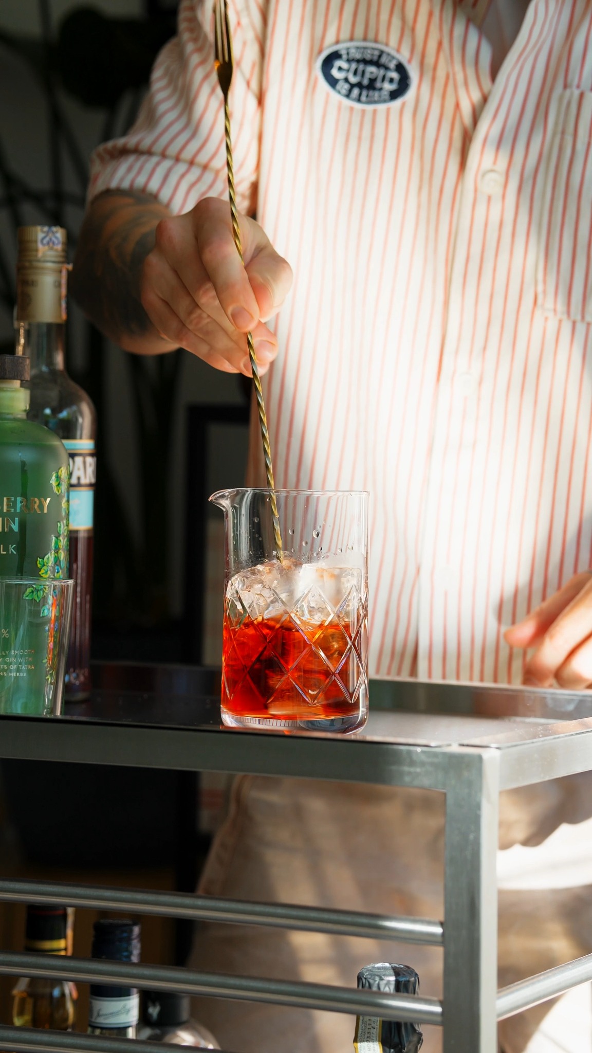 Who said gin season ends with summer? Your autumn gin ritual starts here.

🍃 40 ml HERBERRY GIN Silk
🍂30 ml Vermut Rosso
🍁 30 ml Campari
🧊 Ice

Stir all ingredients & strain over a large cube of ice. Enjoy the true taste of the season in the House of Herberry.

#herberryGin #HouseOfHerberry #PremiumGin #cocktail