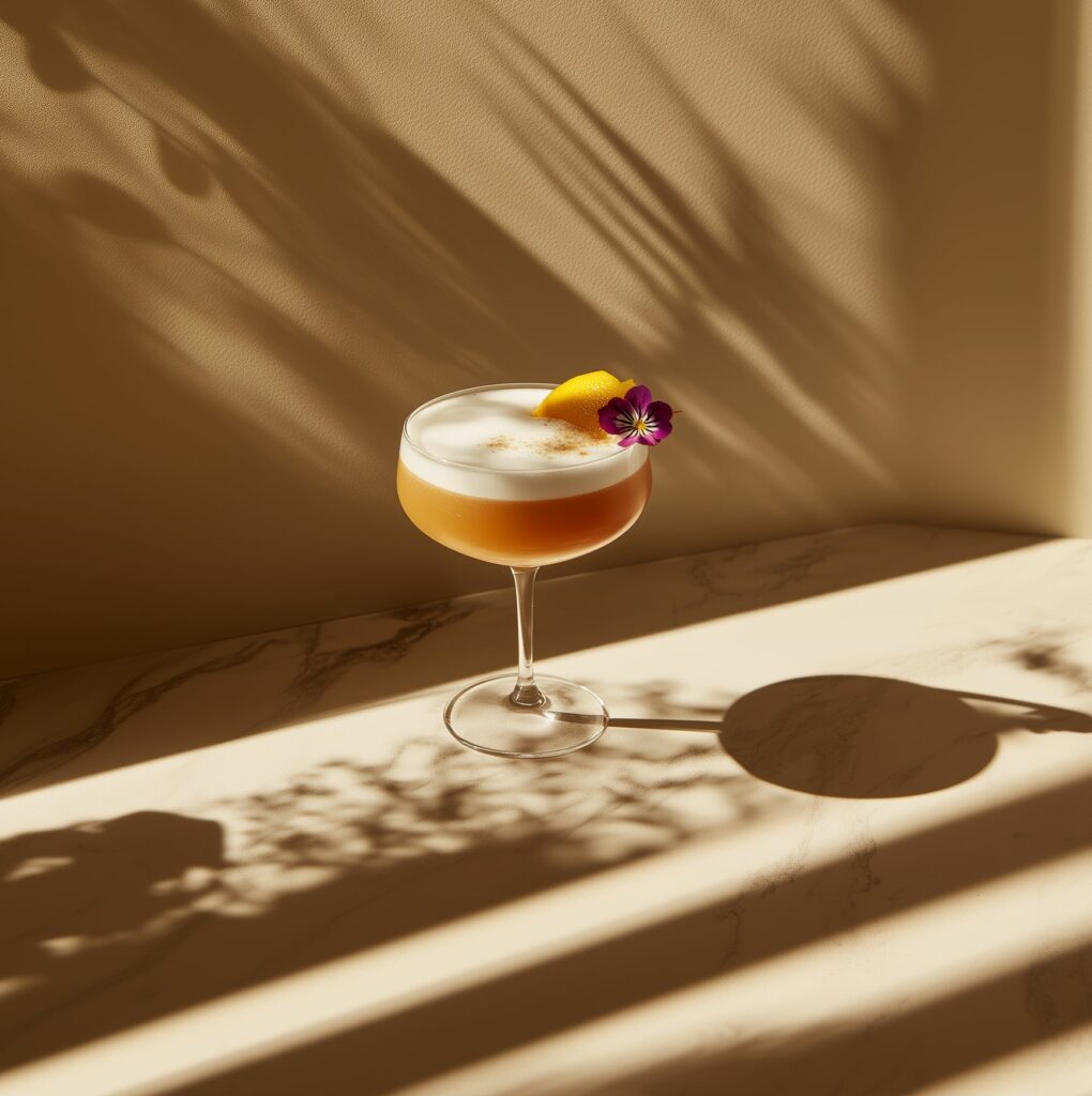 Gin Earl Grey sour